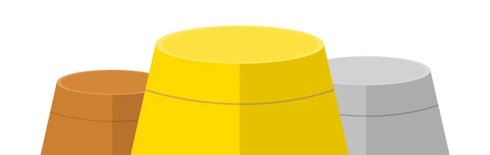 Empty Winners Podium with First, Second and Third Place for Award Ceremony.  Stock Illustration