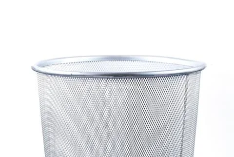 Empty wire metal bin Stock Photos