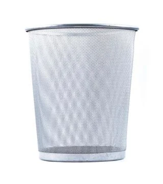 Empty wire metal bin Stock Photos