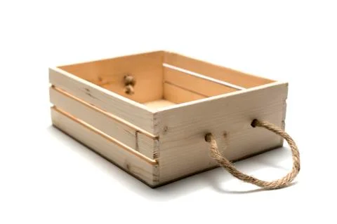 Empty wood box Stock Photos