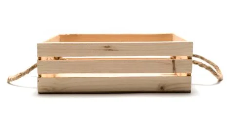 Empty wood box Stock Photos