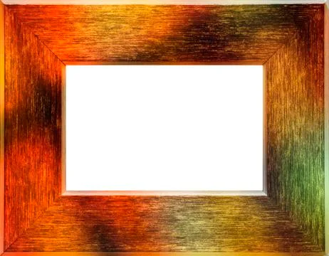 Empty wood frame to be used as background Stock Illustration