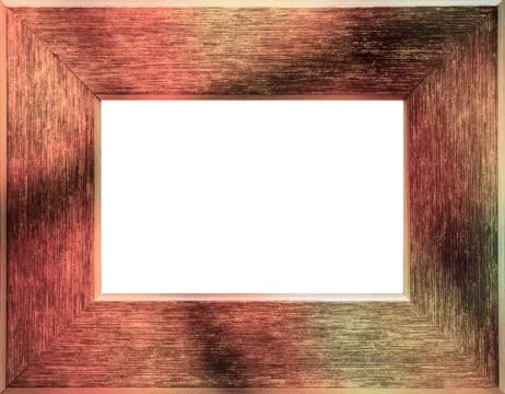 Empty wood frame to be used as background Stock Illustration
