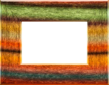 Empty wood frame to be used as background Stock Illustration