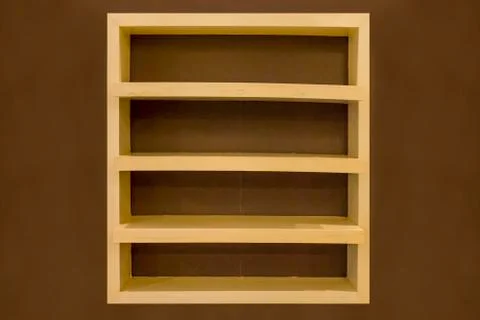 Empty wood shelf. Stock Photos