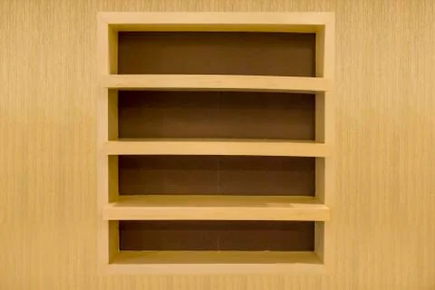 Empty wood shelf. Stock Photos