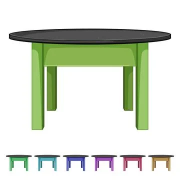 Empty wood table cartoon vector graphic Stockillustratie