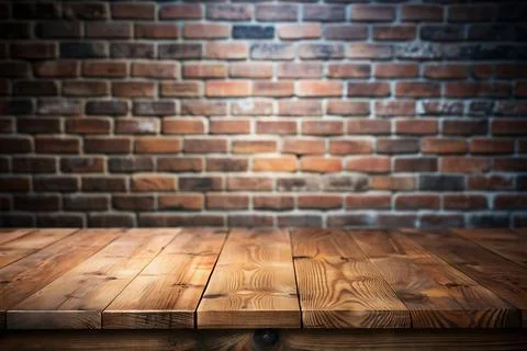 Empty wood tabletop or counter with display product. Blur image of concerte.. Stock Photos