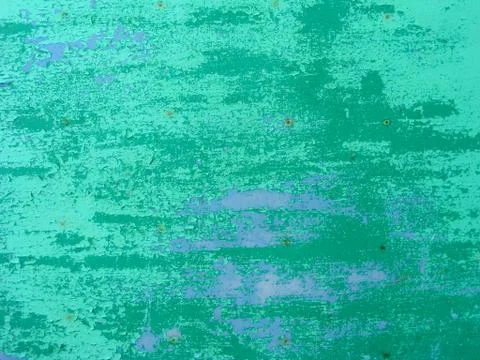 Empty wooden background  in teal and green, top view Stock Photos