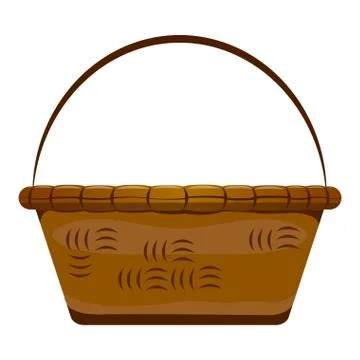 Empty wooden basket Stock Illustration