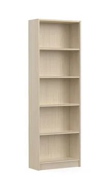 Empty wooden bookcase Stock Illustration
