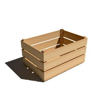 Empty wooden box Stock Illustration