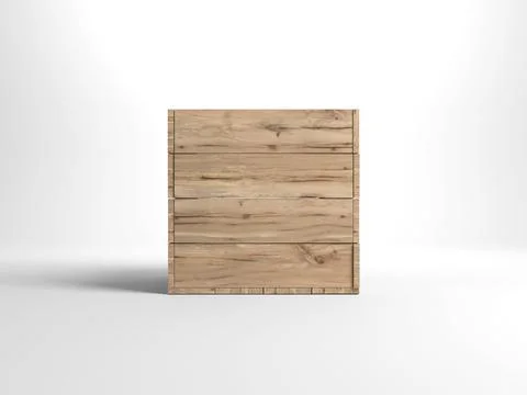 Empty Wooden Box Illustrazione stock