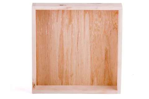 Empty wooden box Foto stock