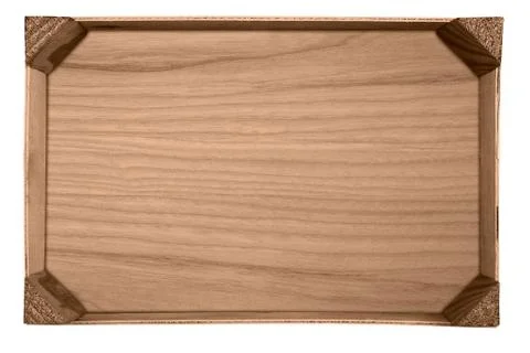 Empty wooden box Stock Photos