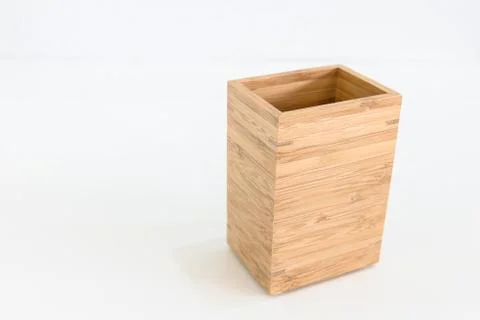 Empty wooden box Stock Photos