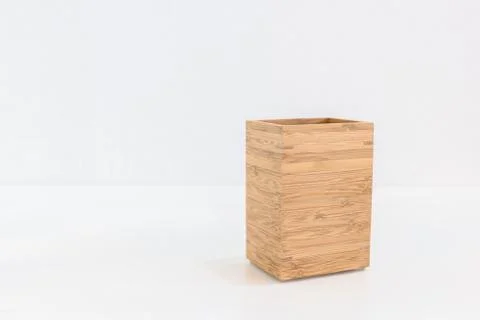 Empty wooden box Stock Photos
