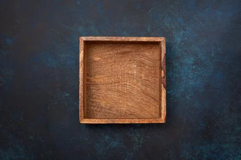 Empty wooden box Stock Photos