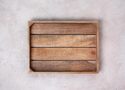Empty wooden box Stock Photos