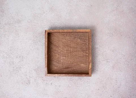 Empty wooden box Stock Photos