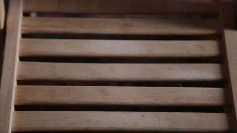 Empty wooden chairs in the classroom for training. Stock Footage 104264688