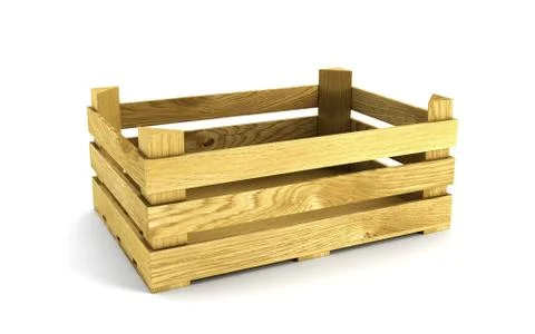 Empty wooden crate Stock Illustration
