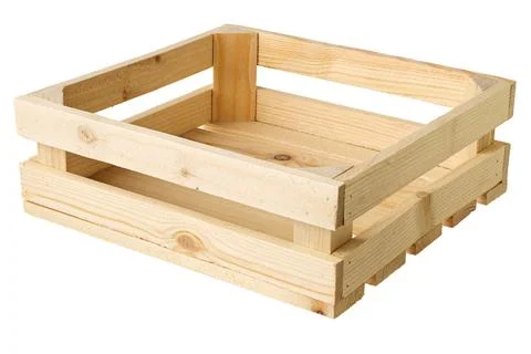 Empty wooden crate Stock Illustration