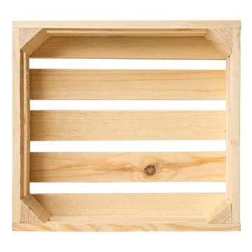 Empty wooden crate Stock Illustration