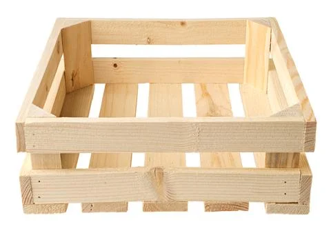 Empty wooden crate Stock Illustration