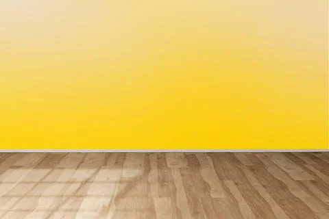 Empty wooden deck table over Gradient orange white colors wallpaper background Stock Illustration