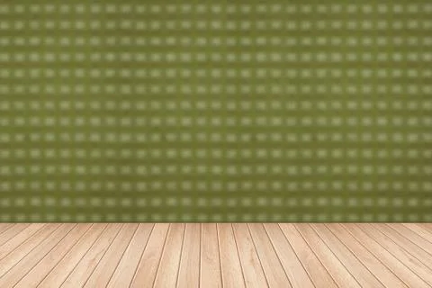 Empty wooden deck table for product montage Stock Photos