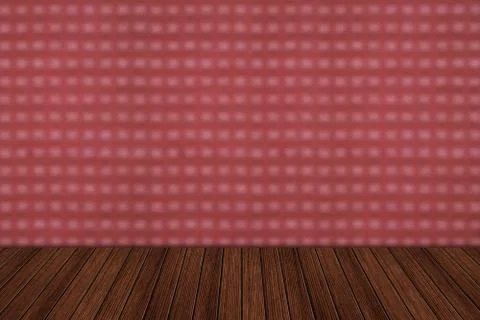 Empty wooden deck table for product montage Stock Photos