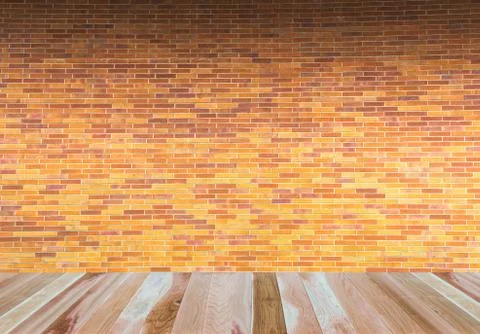 Empty wooden deck table top Ready for product display montage with red brown  Stock Photos