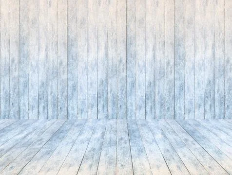 Empty wooden ice panel background and wooden ice floor or table with snowing, Stock Photos