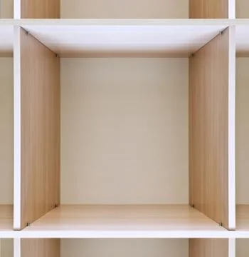 Empty wooden locker Stock Photos