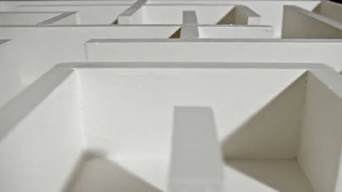 Empty wooden maze Video stock 78249818