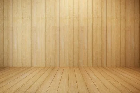 Empty wooden room Stock Illustration