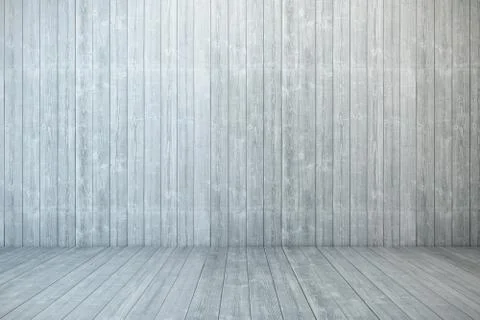 Empty wooden room Stock Illustration