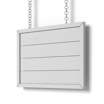 Empty wooden sign Illustration