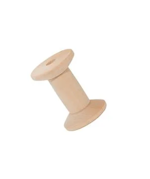 Empty wooden spool Stock Photos