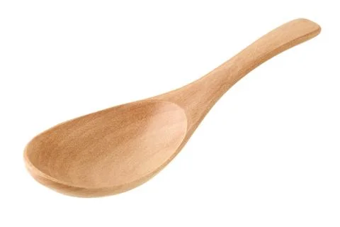 Empty wooden spoon Stock Photos