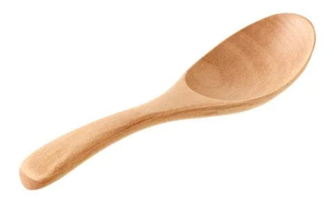 Empty wooden spoon Stock Photos