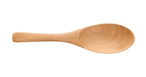 Empty wooden spoon Stock Photos