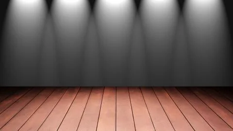 Empty wooden tabl Stock Photos