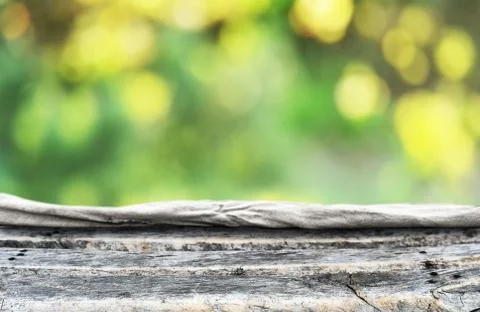 Empty wooden table background for display montages Stock Photos