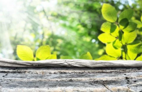 Empty wooden table background for display montages Stock-Fotos