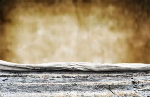 Empty wooden table background for display montages 스톡 사진