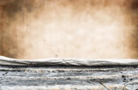 Empty wooden table background for display montages Stock Photos