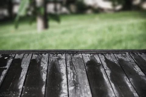 Empty wooden table background Foto stock