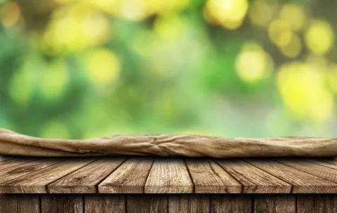 Empty wooden table background Stock Photos